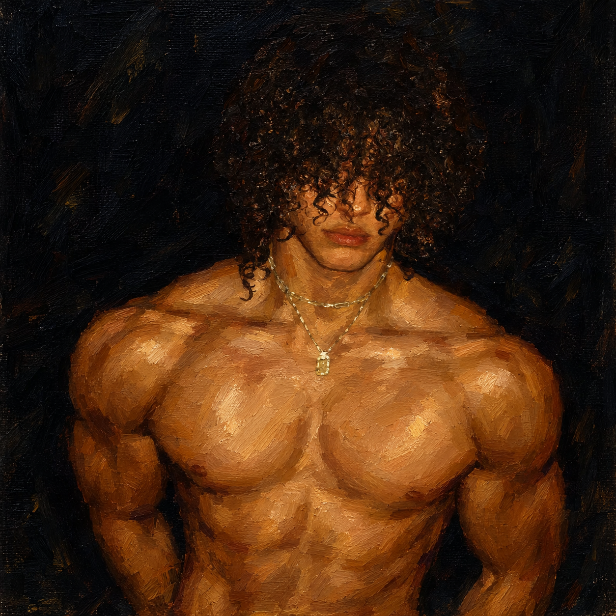 peinture huile sur toile faite sur commande - PORTRAIT BOGOSSE