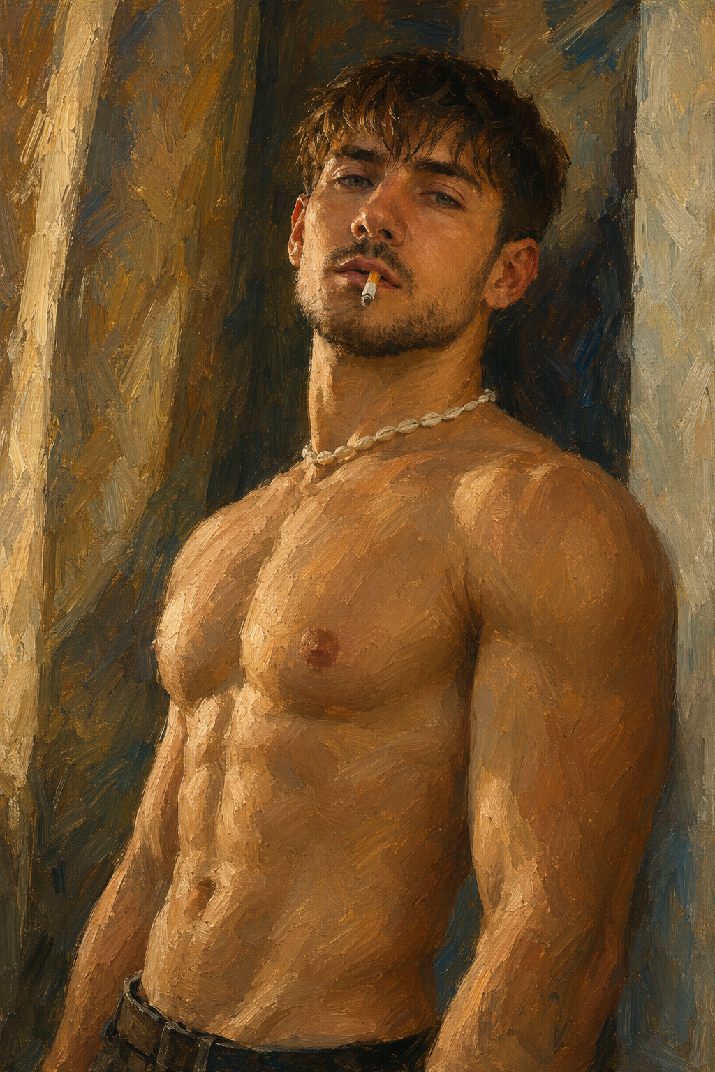 peinture huile sur toile faite sur commande - PORTRAIT BOGOSSE