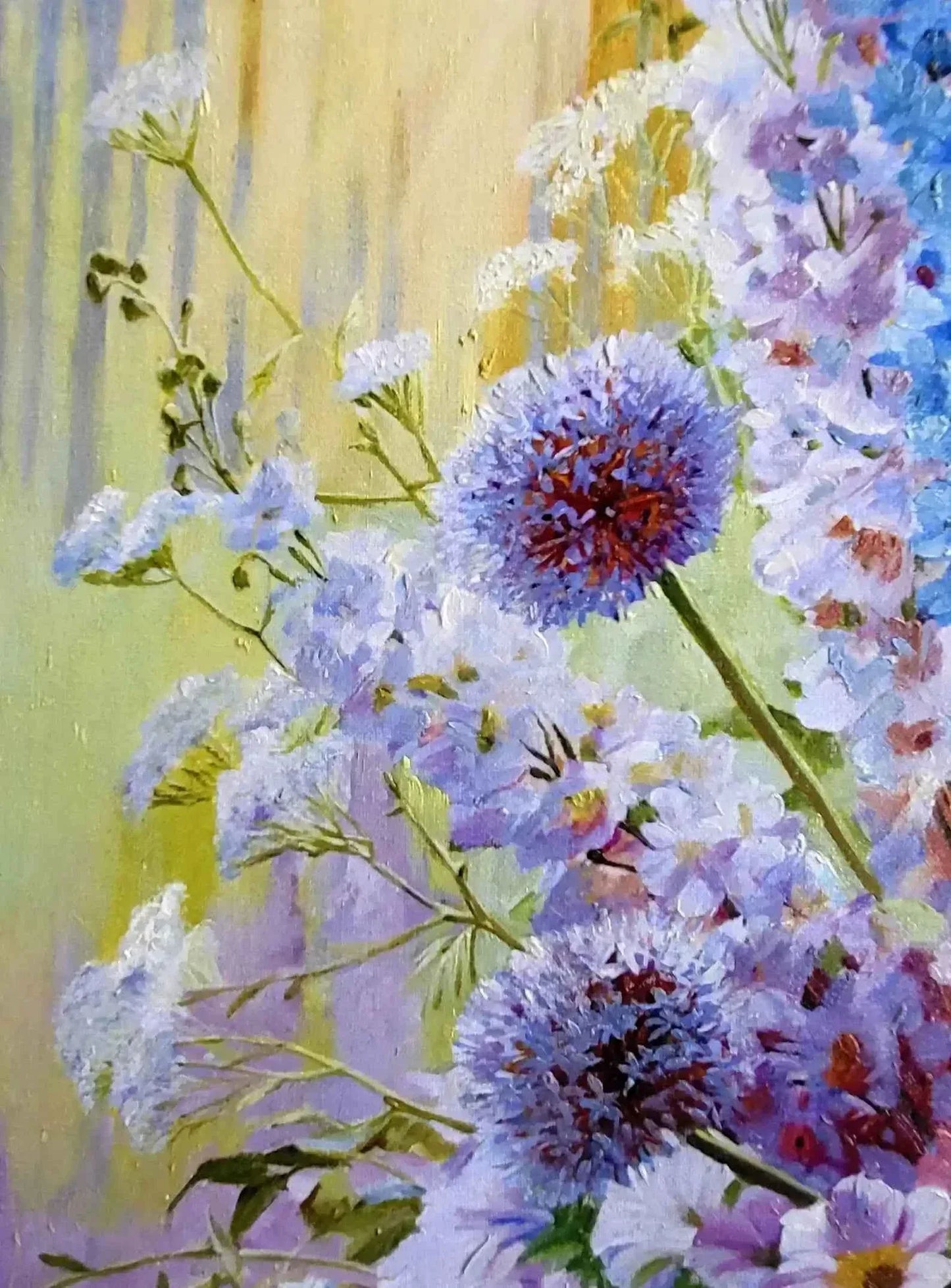 art-nature-morte-bouquet-fleurs-vase-peinture-huile-toile - Kikooyou Art Gallery