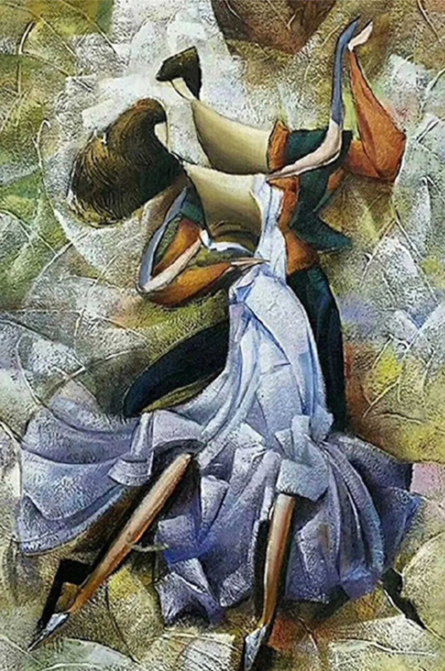 art-decoration-tableau-peinture-huile-toile-danseurs (sur commande)
