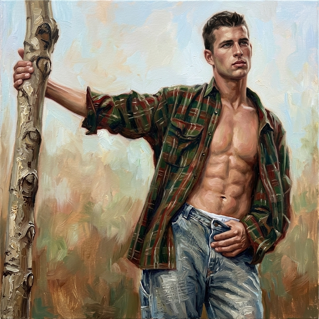 peinture huile sur toile faite sur commande - PORTRAIT BOGOSSE AUTRE TEMPS