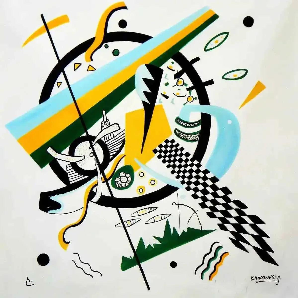 art-abstrait-impressionnante-peinture à l'huile-inspiré de Kandinsky - Kikooyou Art Gallery