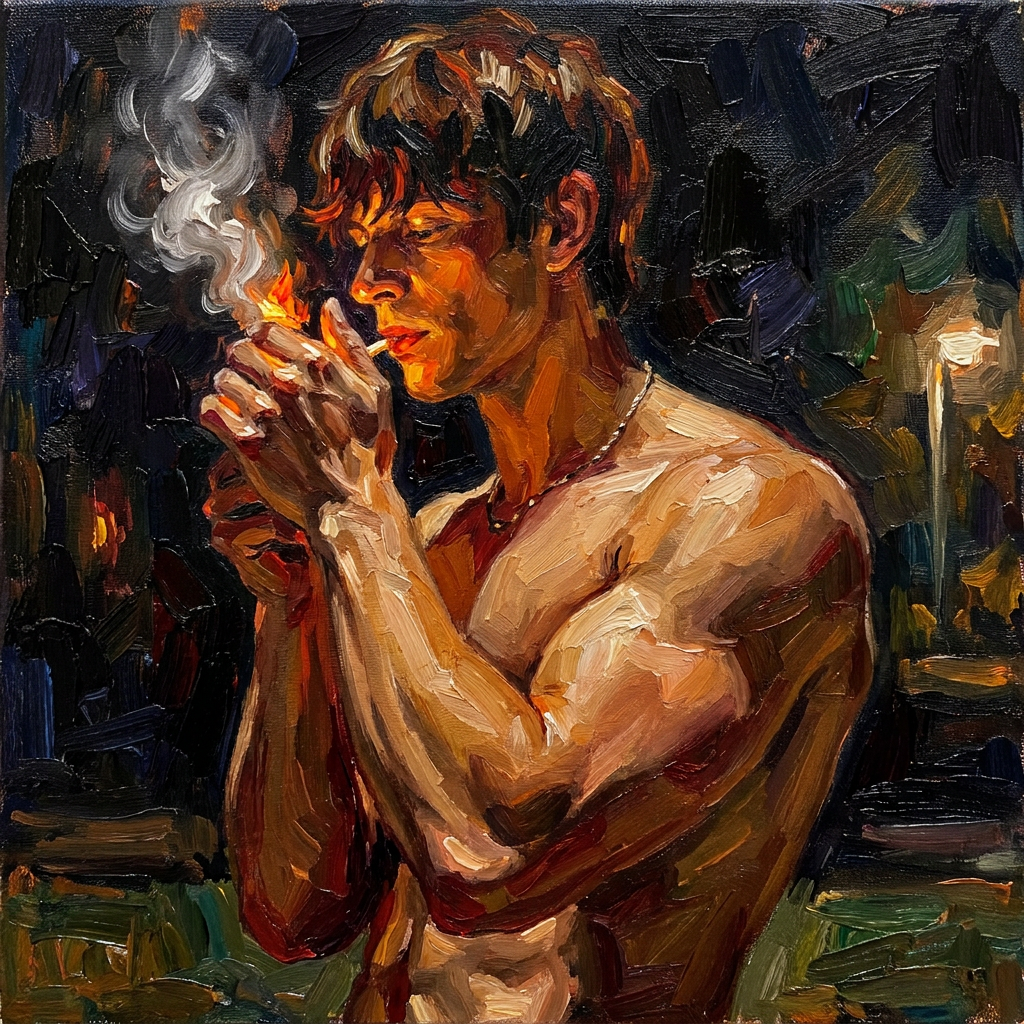 peinture huile sur toile faite sur commande - PORTRAIT BOGOSSE