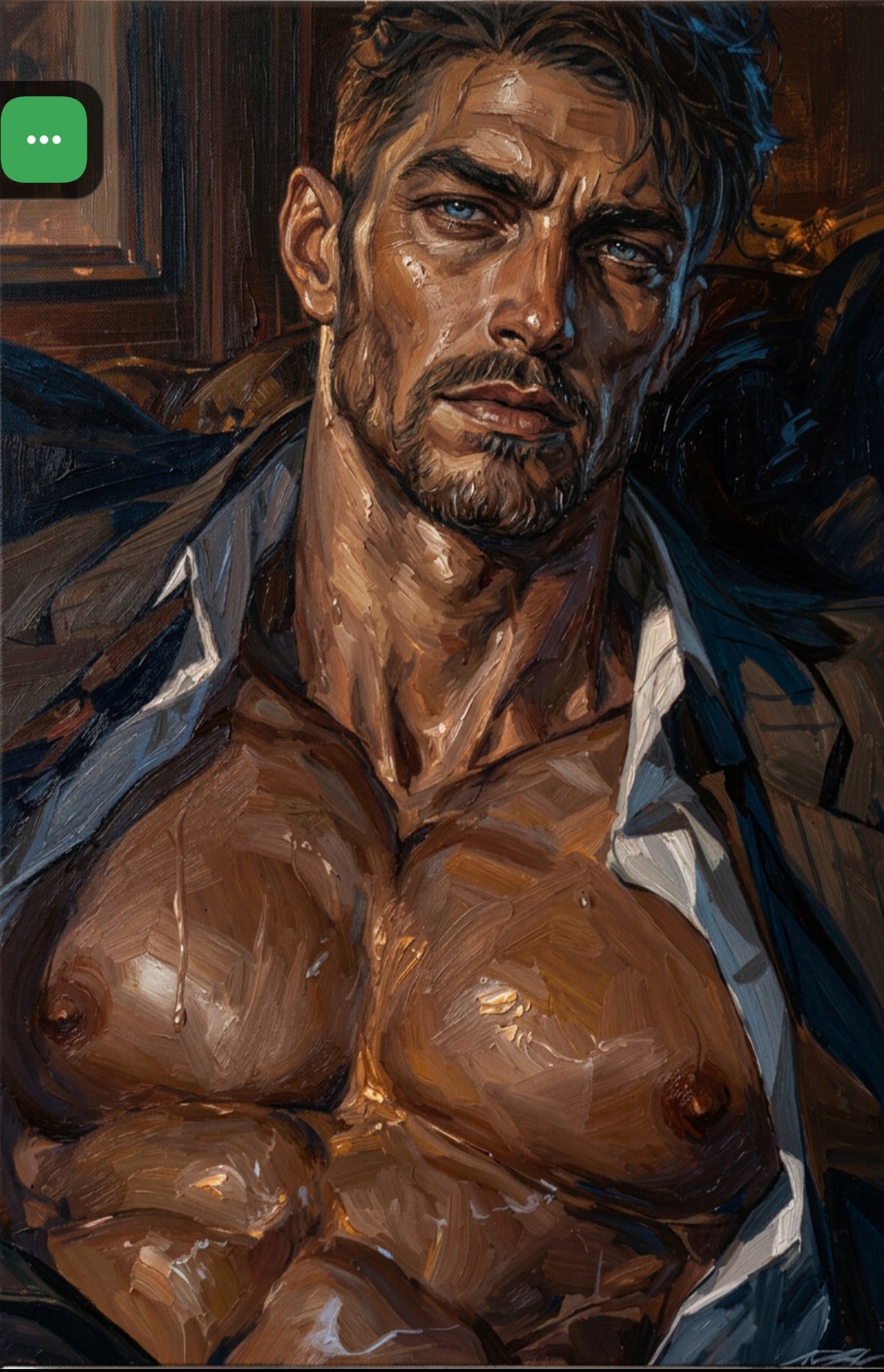 peinture huile sur toile faite sur commande - PORTRAIT BOGOSSE