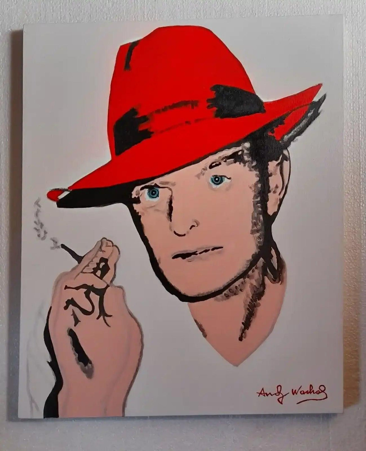 art-pop-portrait-truman-capote-peinture-huile-toile - Kikooyou Art Gallery