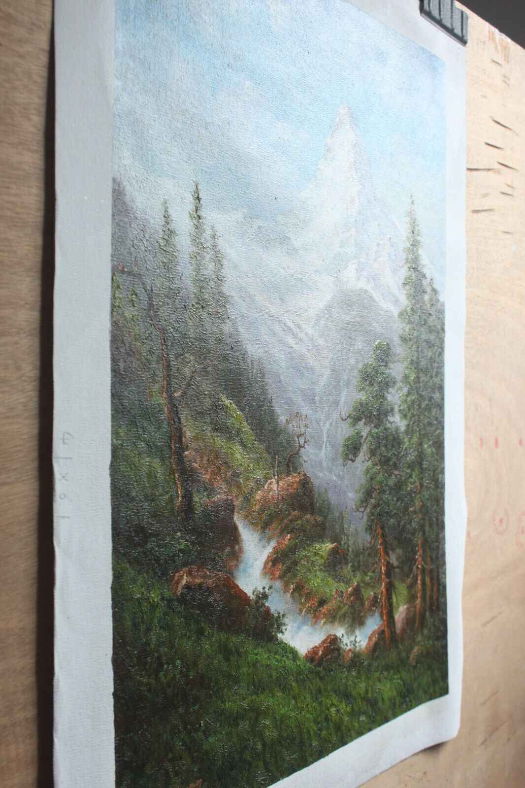 Reproduction ancien maître Albert Bierstadt art paysage huile peinture mont cervin