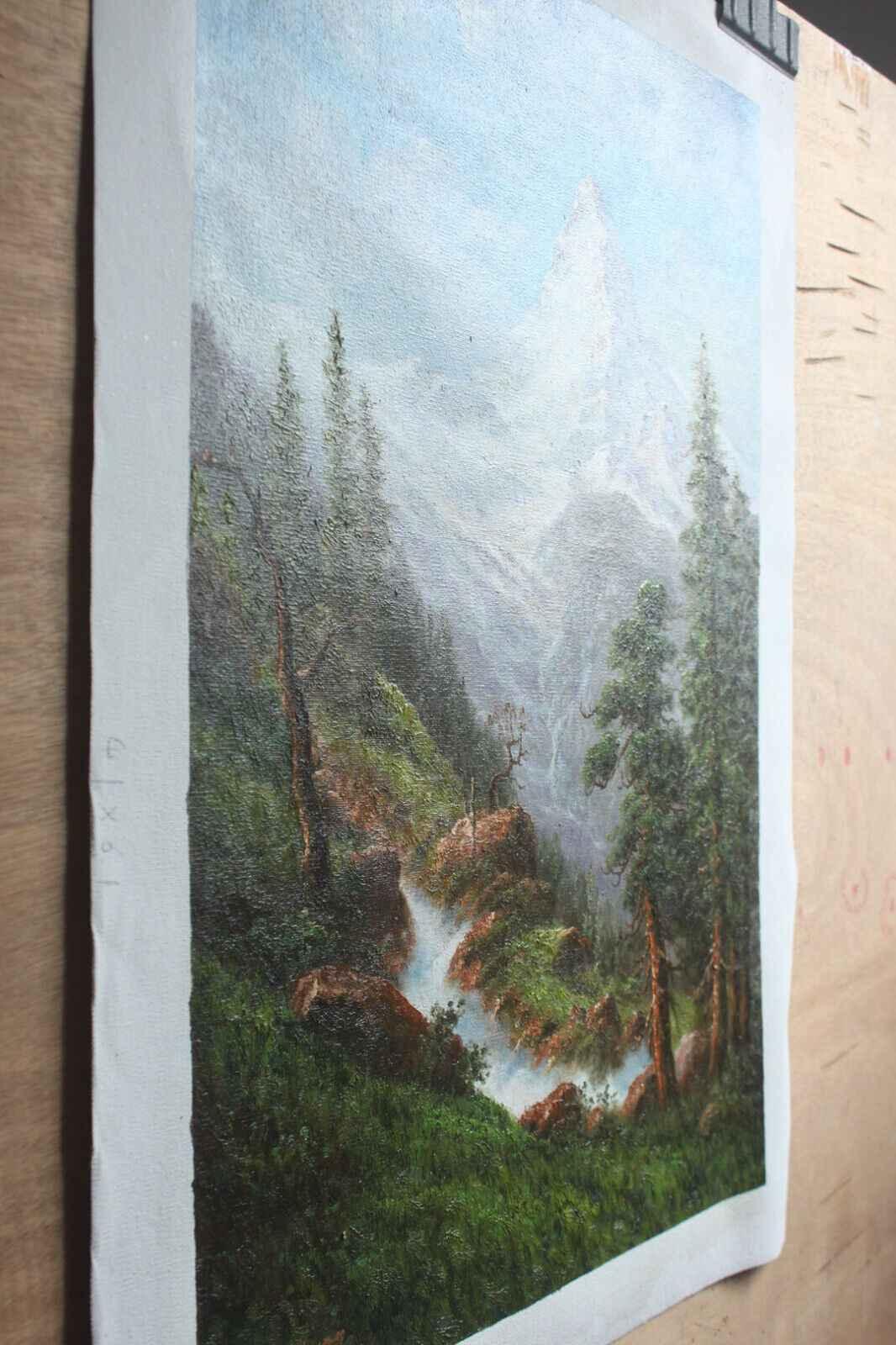 Reproduction ancien maître Albert Bierstadt art paysage huile peinture mont cervin - Kikooyou Art Gallery