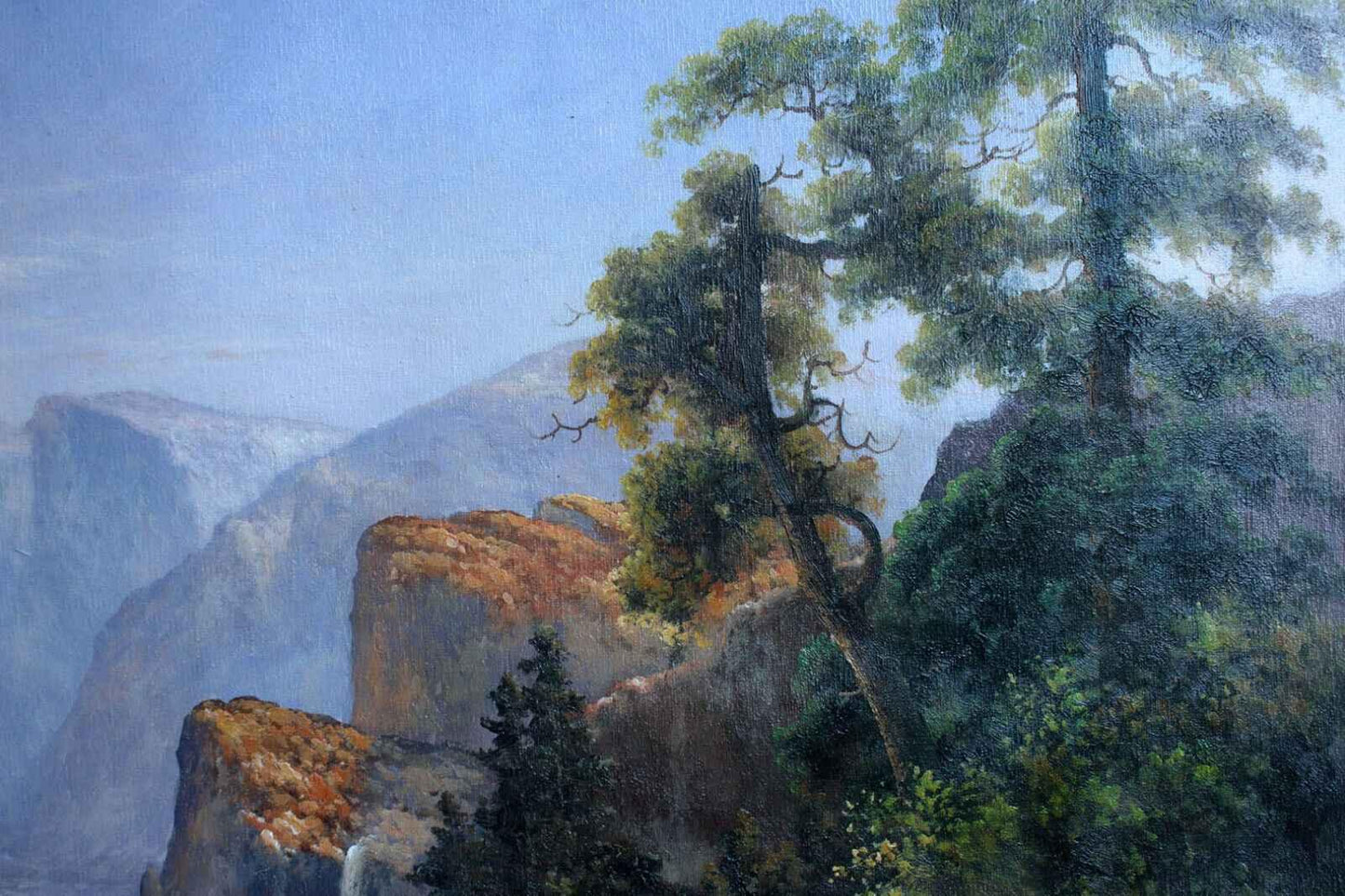 Repro Albert Bierstadt vallée de Yosemite paysage peinture à l'huile beaux-arts - Kikooyou Art Gallery