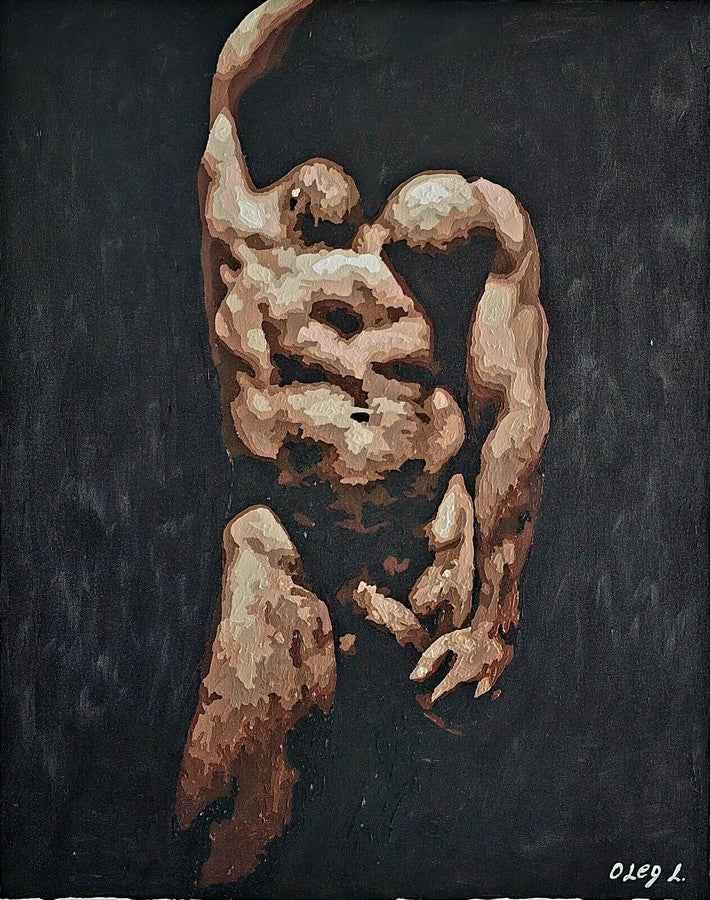 art érotique peinture huile sur toile gay homme nu - Kikooyou Art Gallery
