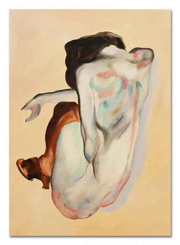 art-moderne-nue-femme-peinture-huile-toile- - Kikooyou Art Gallery