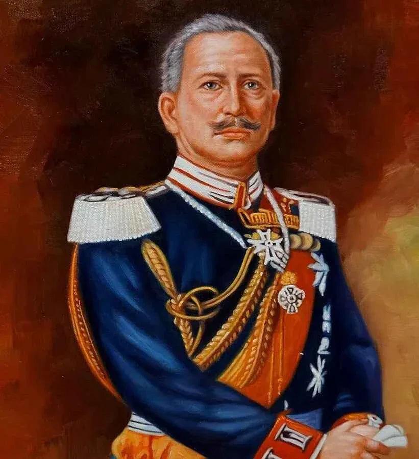 art-portrait-Empereur Guillaume II en uniforme-peinture-huile sur toile - Kikooyou Art Gallery