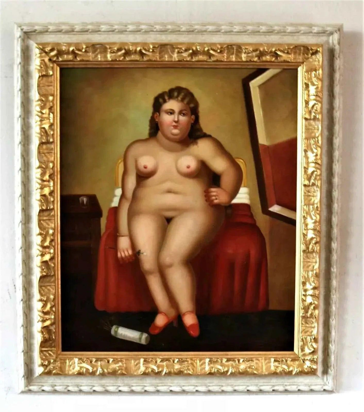 art-moderne-nue-femme-forte-peinture-huile sur toile - Kikooyou Art Gallery