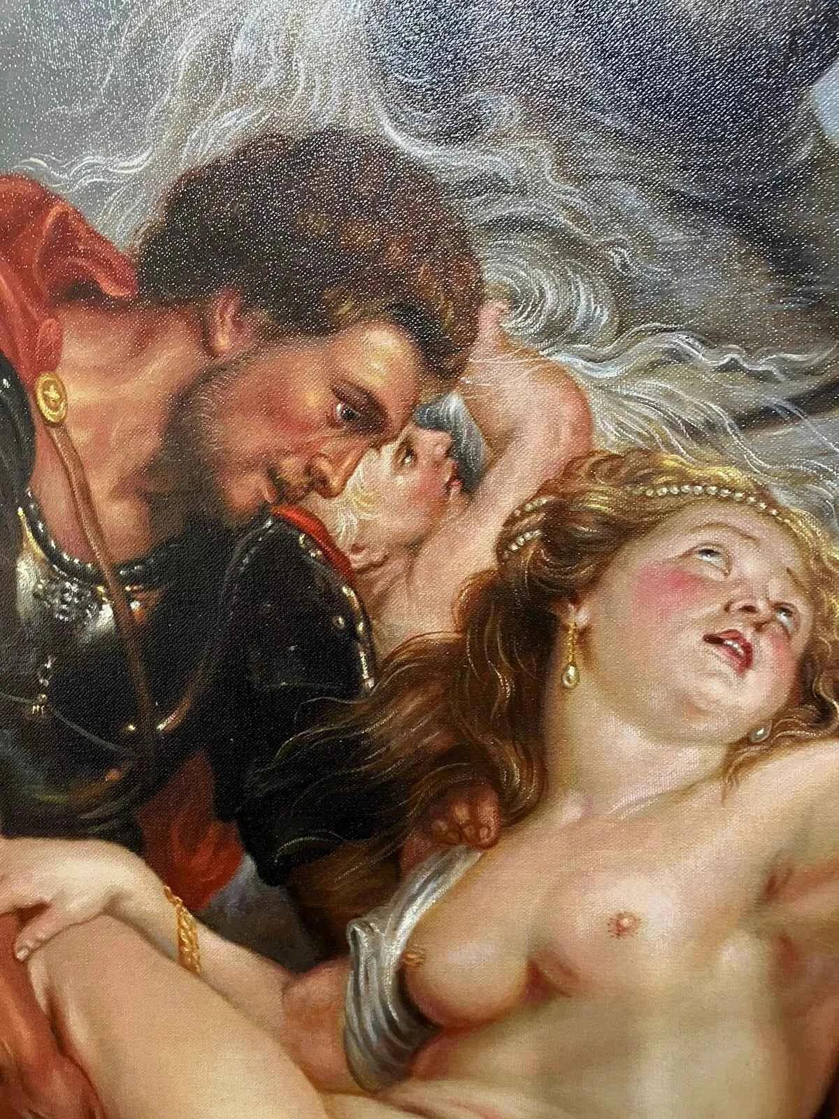art-L'Enlèvement des filles de Leucippe-inspirée de Rubens-peinture-huile-toile - Kikooyou Art Gallery
