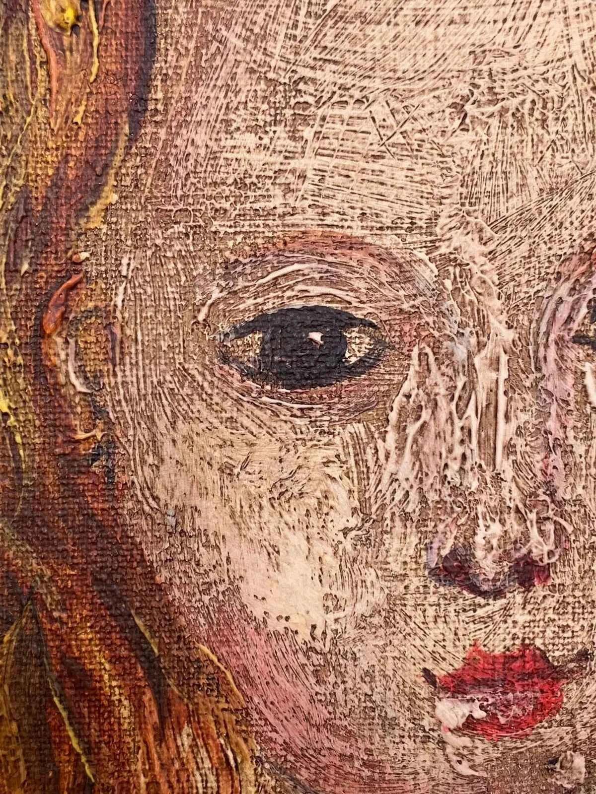 art-portrait-scène-vie-petites-filles-soeurs-peinture-huile-toile - Kikooyou Art Gallery