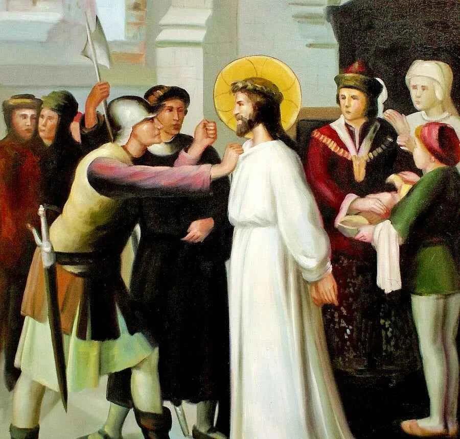 art-religion-christ-passion-chemin-croix-peinture-huile-toile - Kikooyou Art Gallery