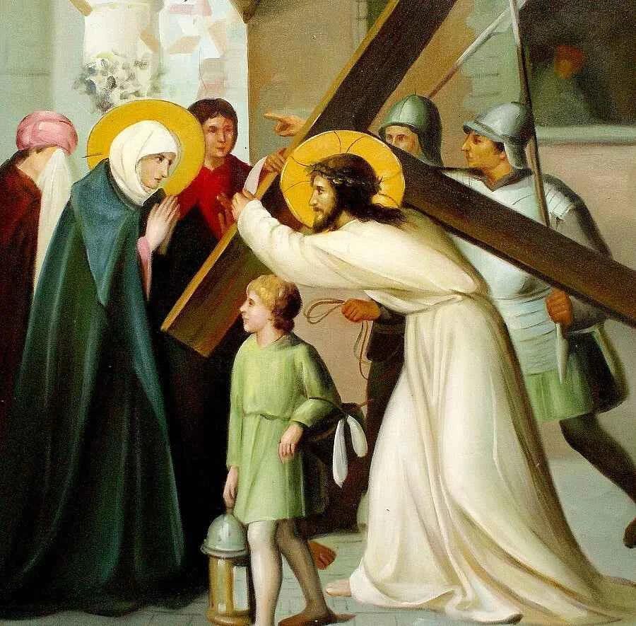 art-religion-christ-passion-chemin-croix-peinture-huile-toile - Kikooyou Art Gallery