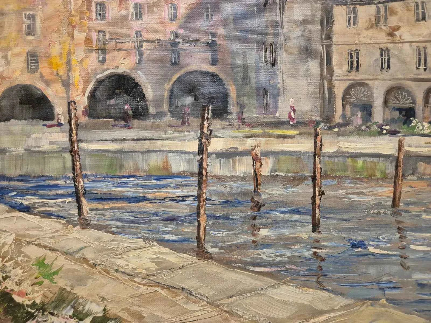 art-paysage-italie-village-peinture-huile-toile