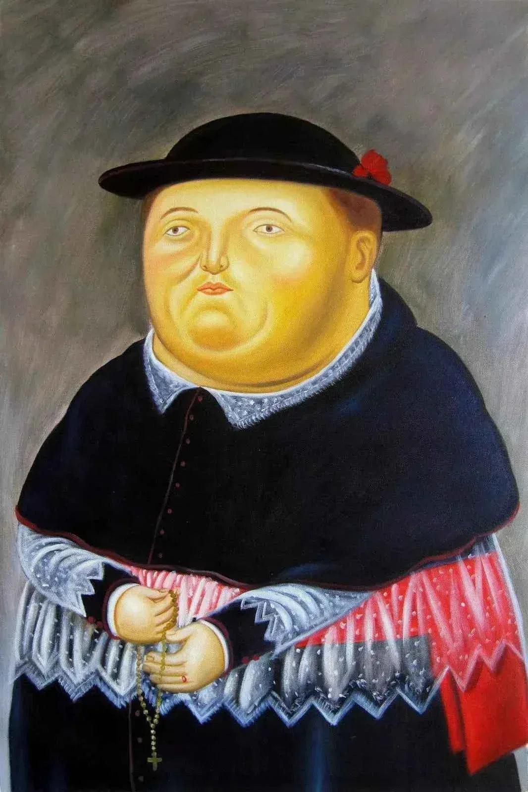 art-moderne-prêtre-curé-prêtre-peinture-huile sur toile - Kikooyou Art Gallery