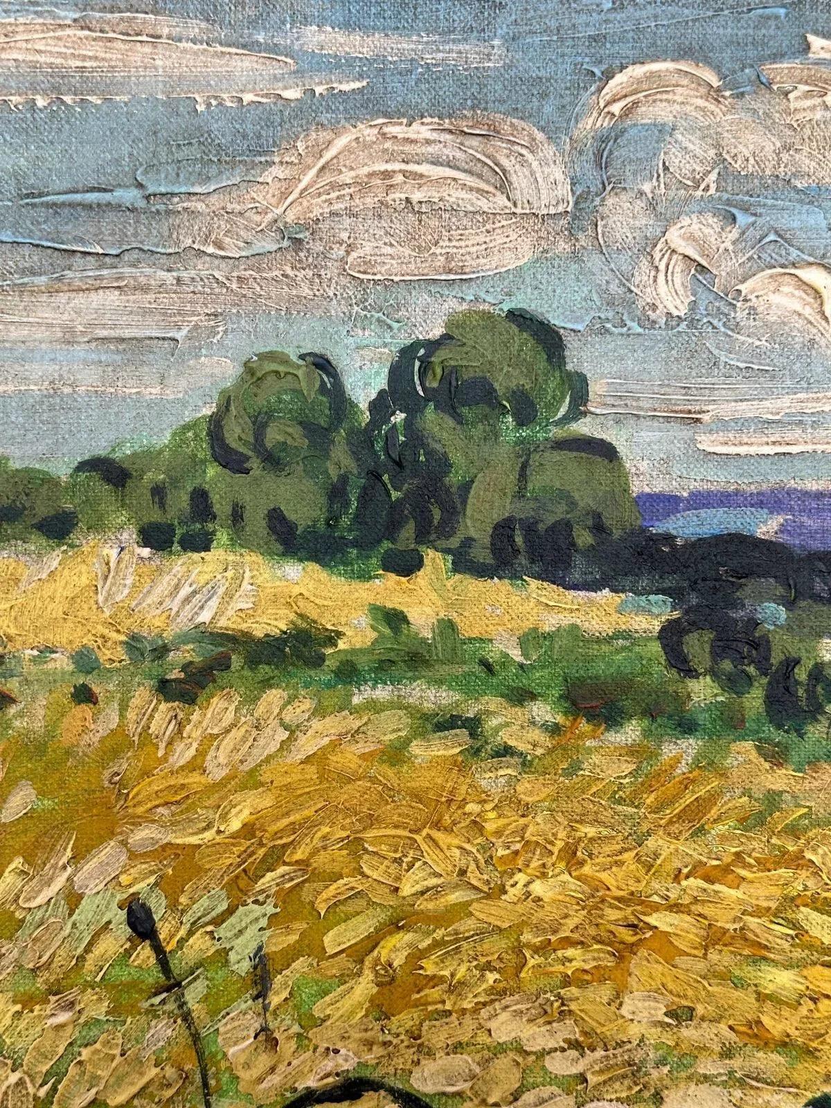art-paysage-campagne-peinture-huile-toile - Kikooyou Art Gallery