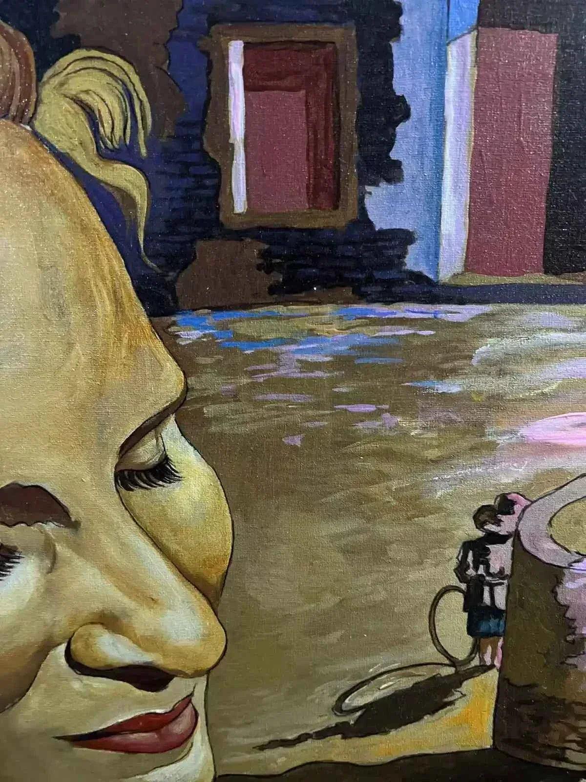 art-surréaliste-personnage-reve-peinture huile toile - Kikooyou Art Gallery