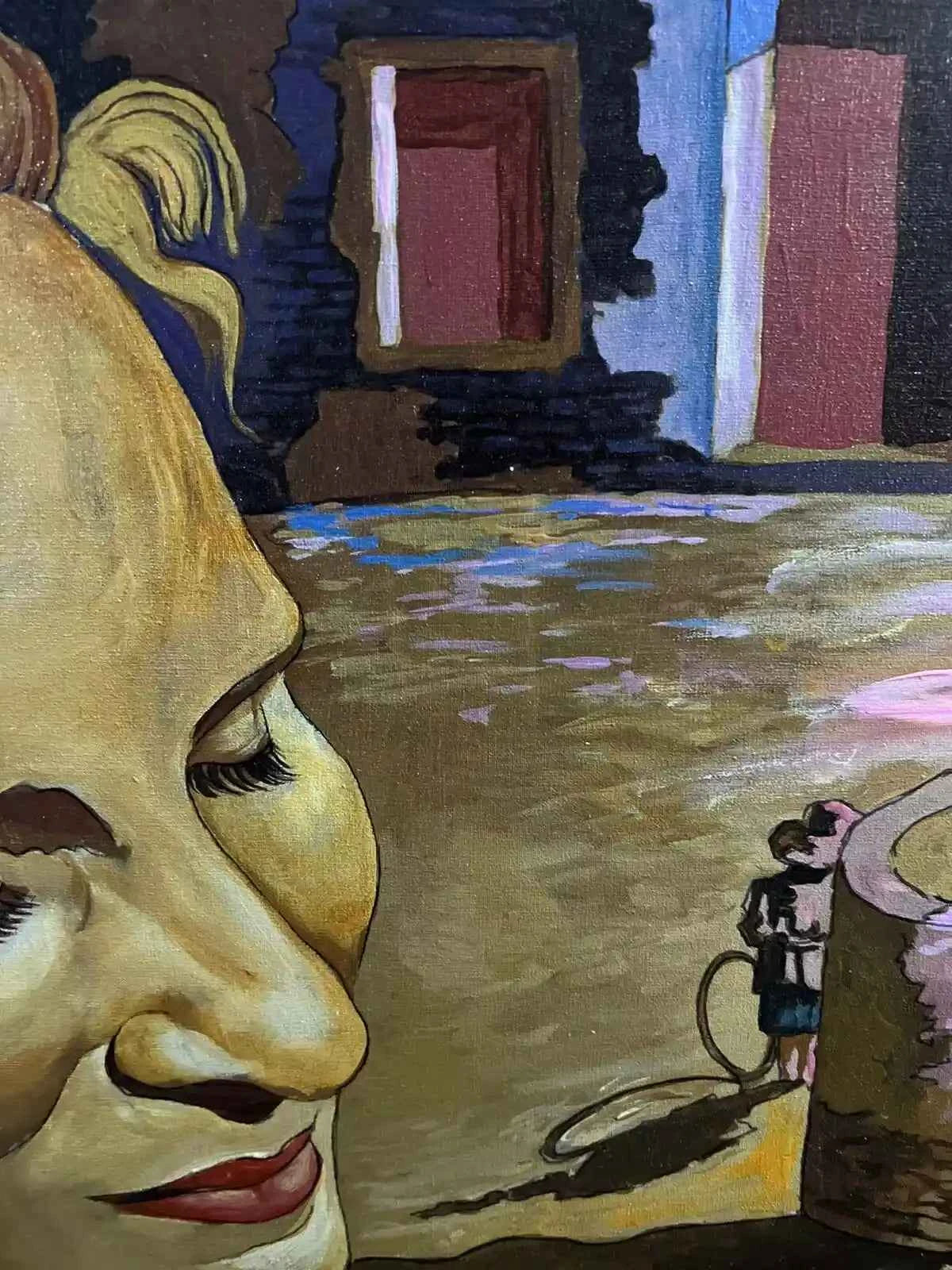 art-surréaliste-personnage-reve-peinture huile toile