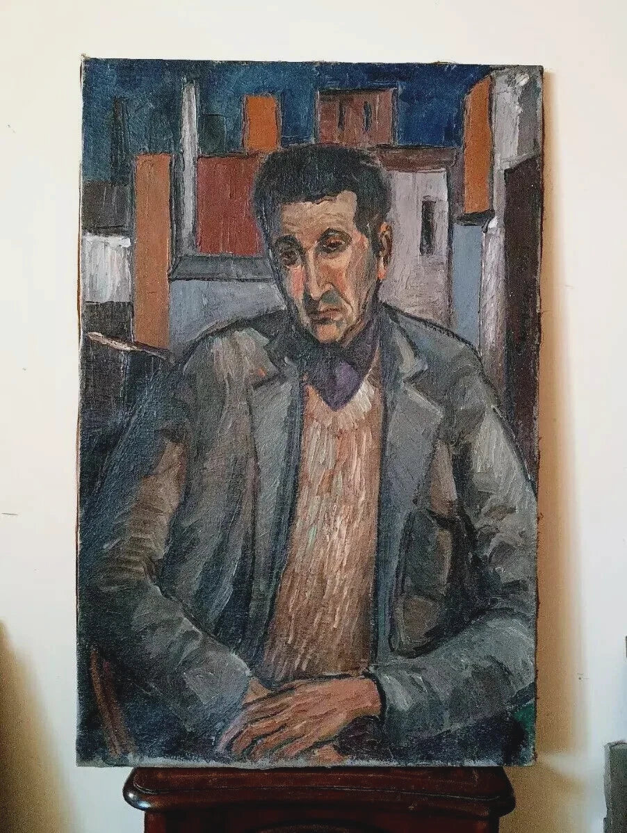 art-decoration-tableau-peinture-huile-toile-portrait-masculin-homme-art moderne