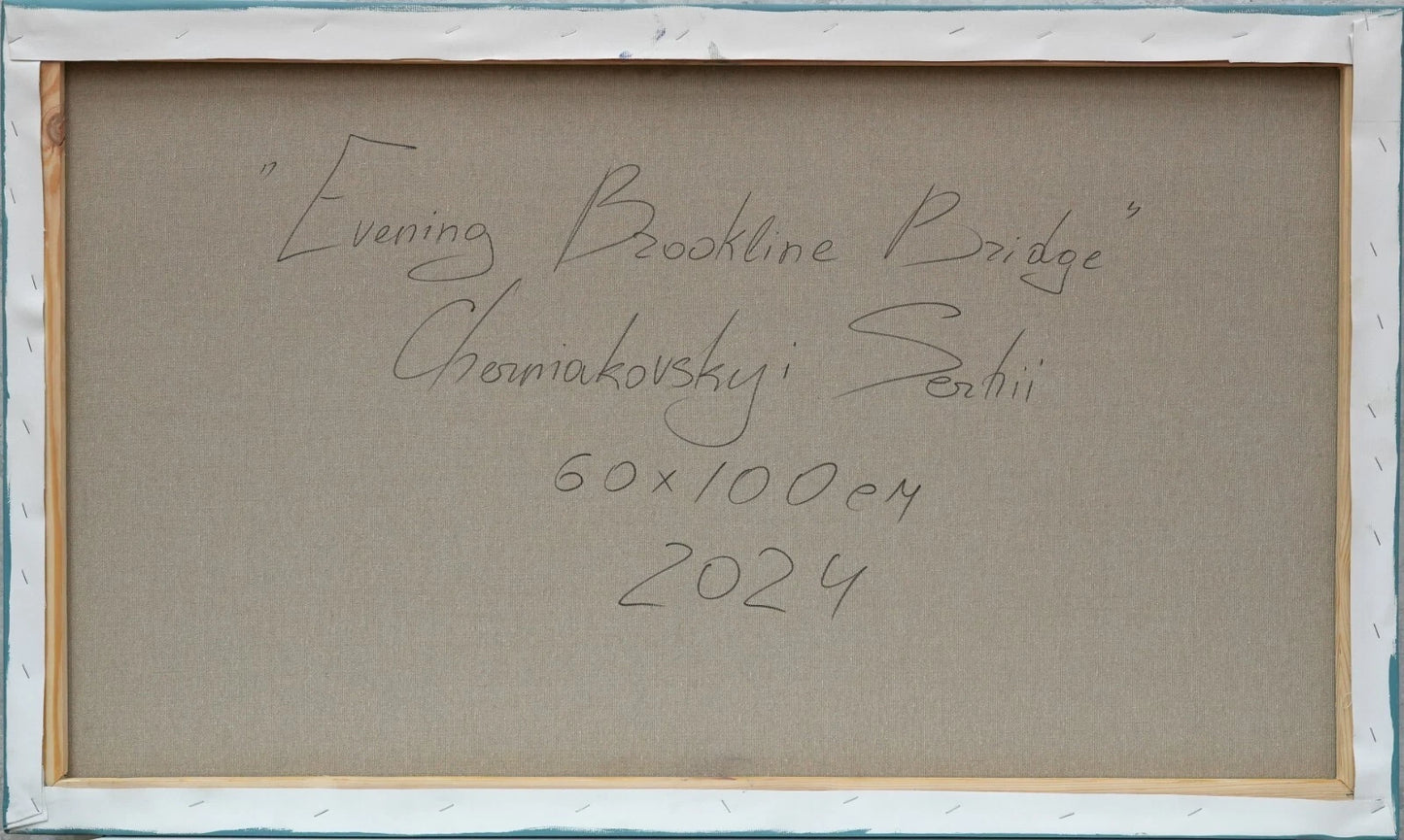 art-decoration-tableau-peinture-huile-toile-moderne-skyline-new york-pont-Brooklyn