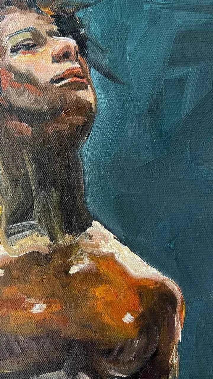 art-nu-érotique-masculin-jeune-homme-sexy-peinture-huile-toile - Kikooyou Art Gallery