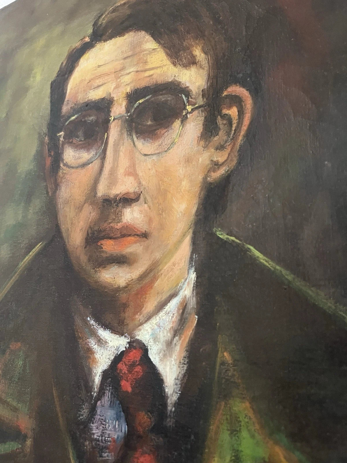 art-decoration-tableau-peinture-huile-toile-portrait-masculin-homme-lunettes-