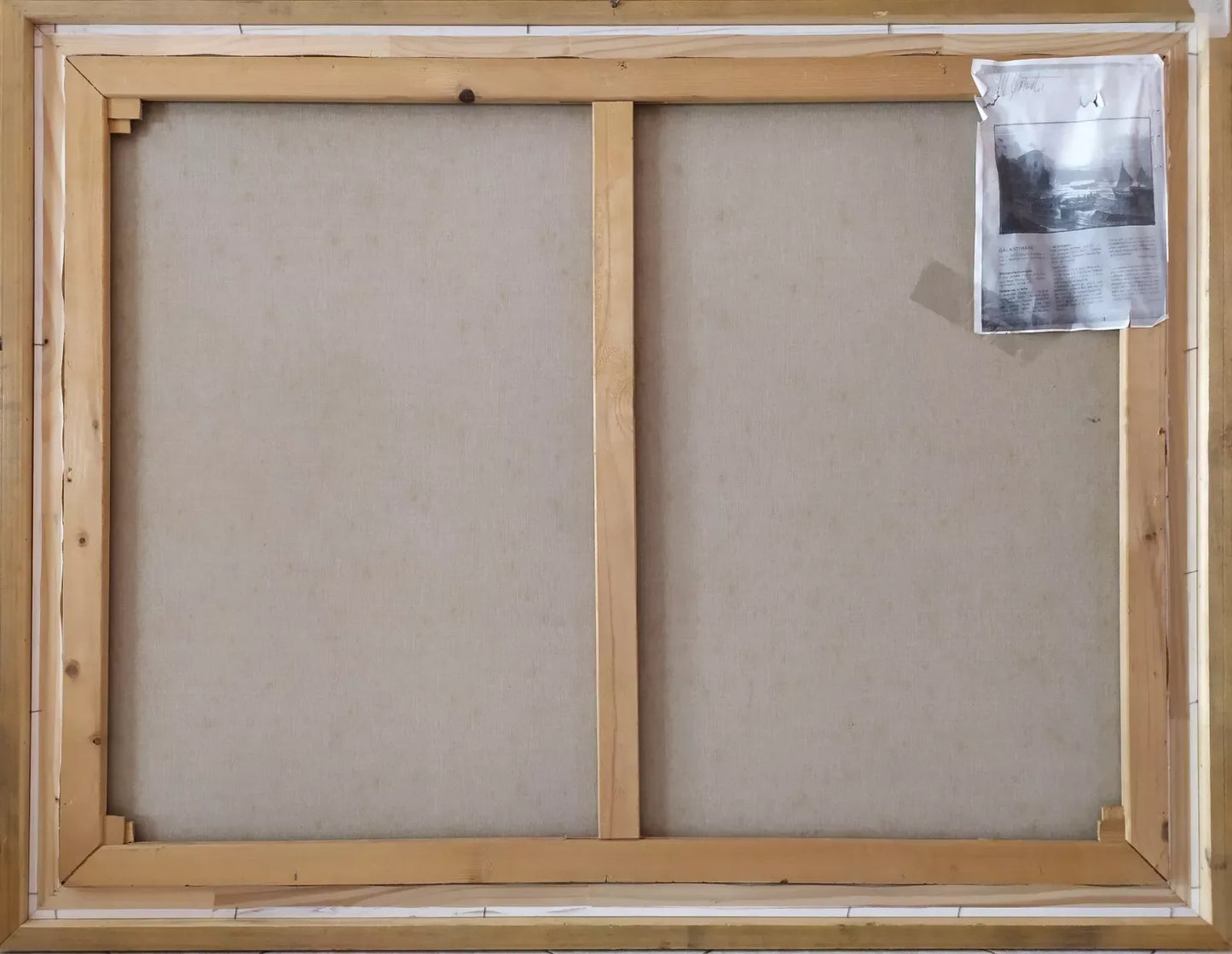 Paysage Côtier Napolitain avec Bateaux Grande Peinture à Huile originale signée - Kikooyou Art Gallery