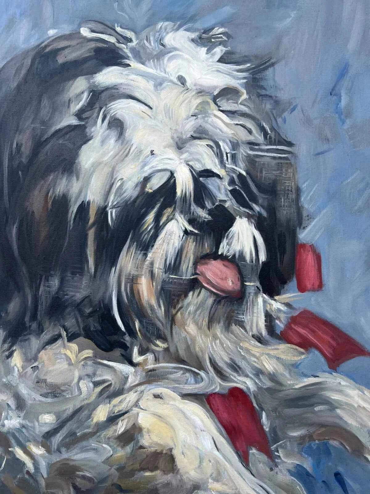 art peinture huile sur toile chien Douki d'après Manet - Kikooyou Art Gallery
