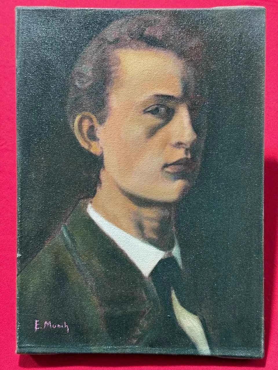 art peinture huile sur toile autoportrait Edvard Munc - Kikooyou Art Gallery