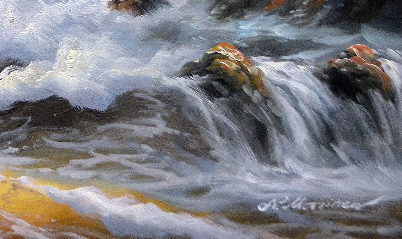 art-decoration-tableau-peinture-huile-toile-paysage-marin-vague-ocean-pacifique-rocher