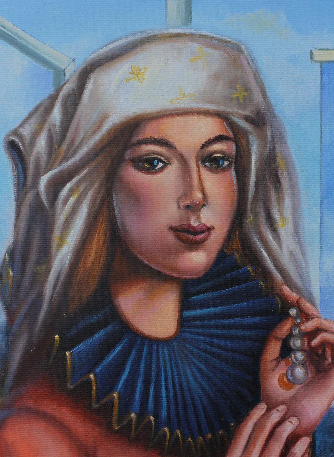 art-surréalisme-portrait-personnages-femme-homme-peinture-huile sur toile - Kikooyou Art Gallery