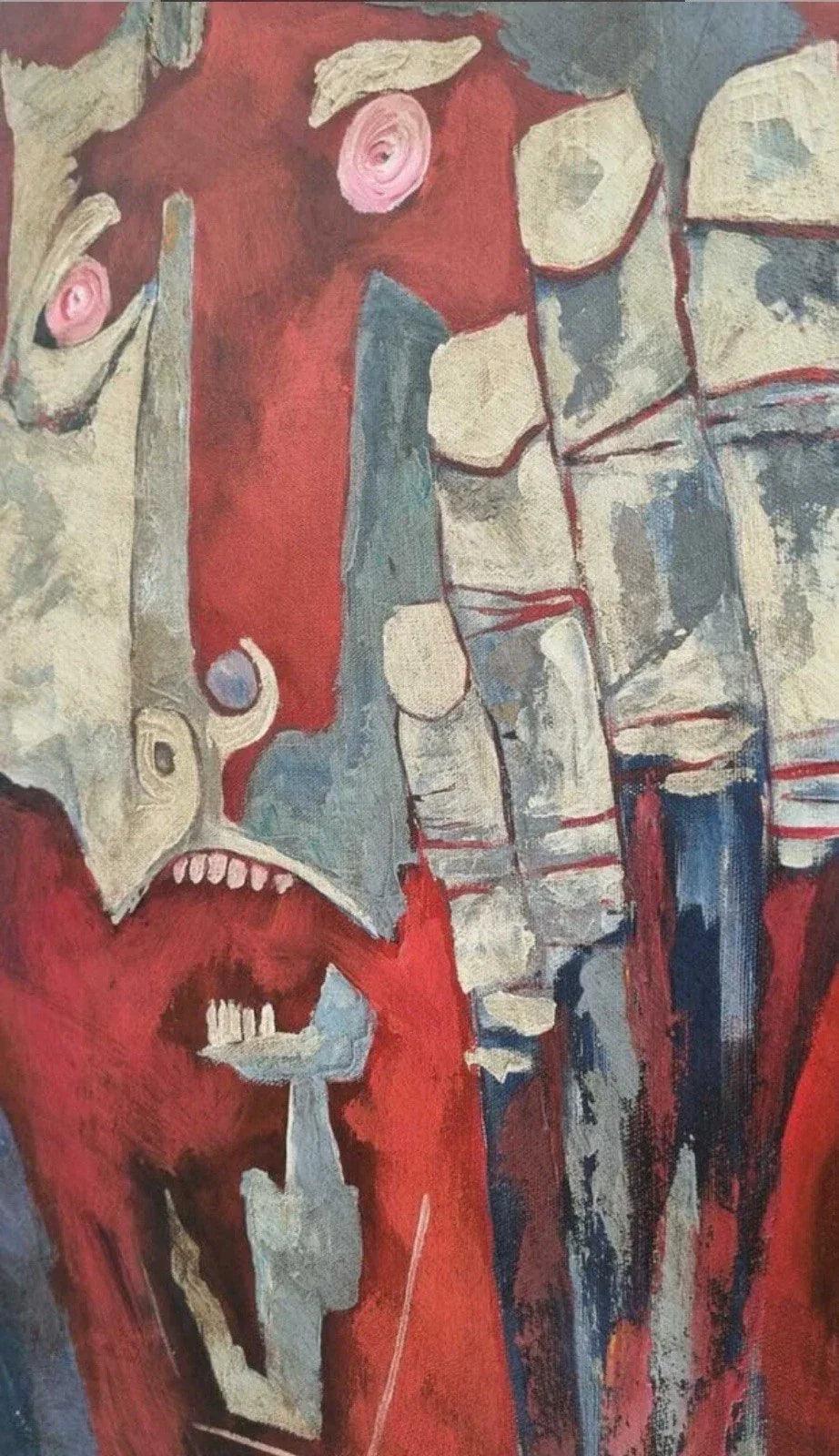 art-decoration-tableau-peinture-huile-toile-moderne-personnages-scream - Kikooyou Art Gallery