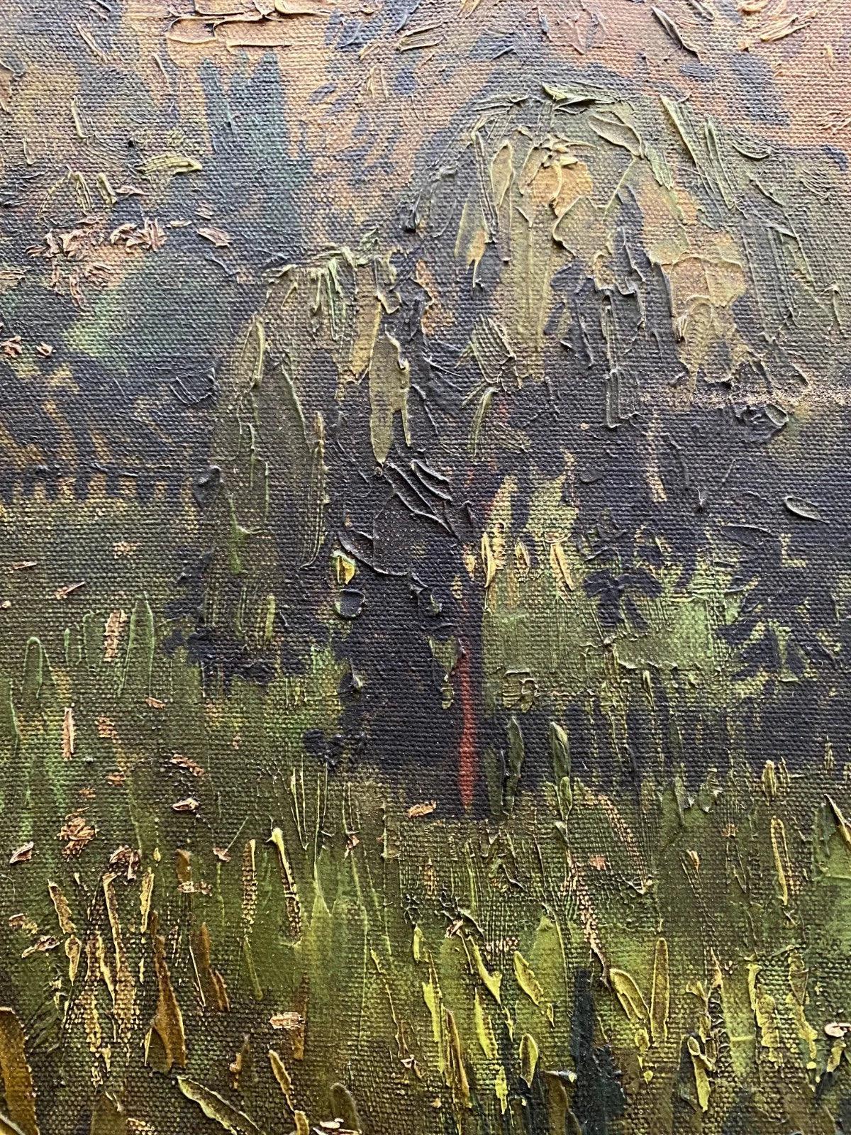 art-decoration-tableau-peinture-huile-toile-paysage-campagne-champ-d'après Van Gogh - Kikooyou Art Gallery