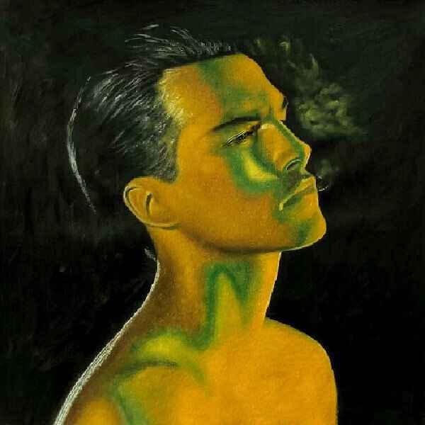 Homme Portrait Peinture Huile sur Toile Signée - Œuvre Originale - Kikooyou Art Gallery