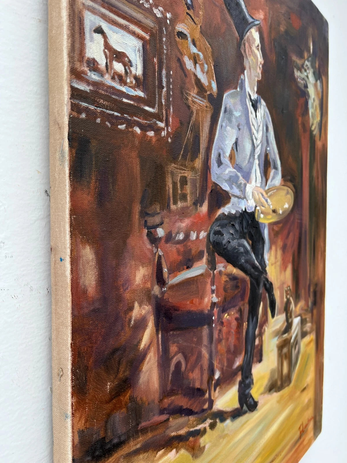 art-decoration-tableau-peinture-huile-toile-portrait-masculin-homme-dandy