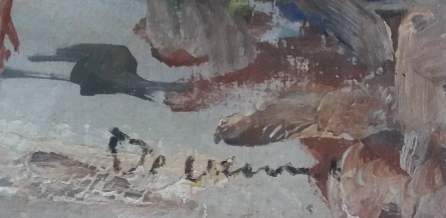 art-decoration-paysage-scene-vie-rue-Paris-France-peinture-huile-toile - Kikooyou Art Gallery