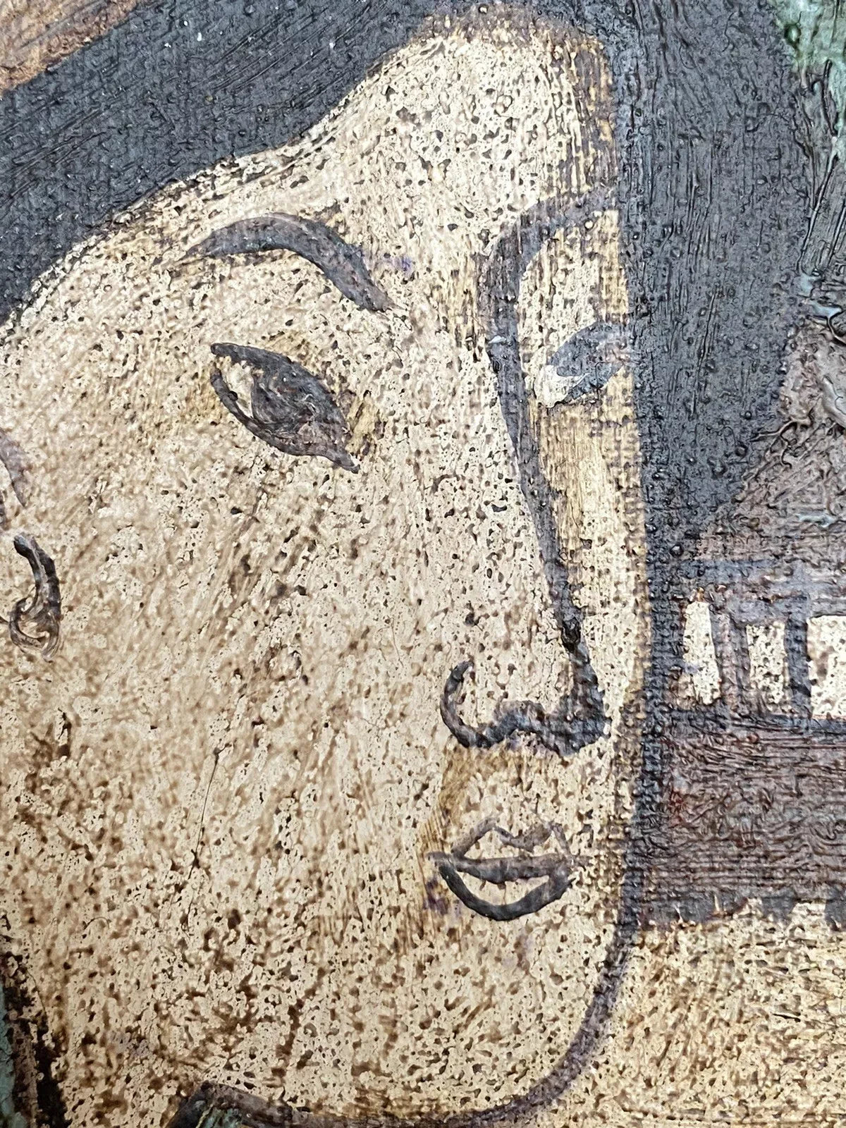 art-portrait-moderne-feminin-femme-geishas-japonaises-peinture-huile-toile-d'apres Van Gogh - Kikooyou Art Gallery