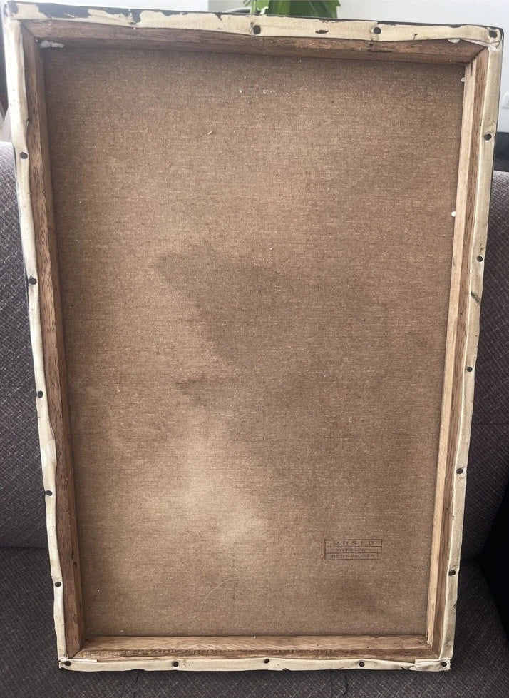 art-decoration-scene-personnage-follow me-peinture-huile-toile