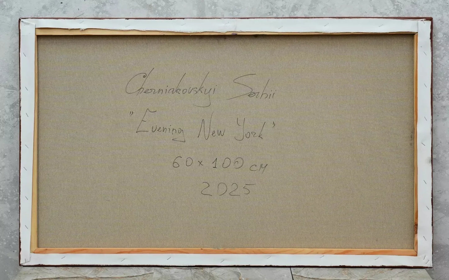 art-decoration-tableau-peinture-huile-toile-moderne-skyline-new york-soleil - Kikooyou Art Gallery