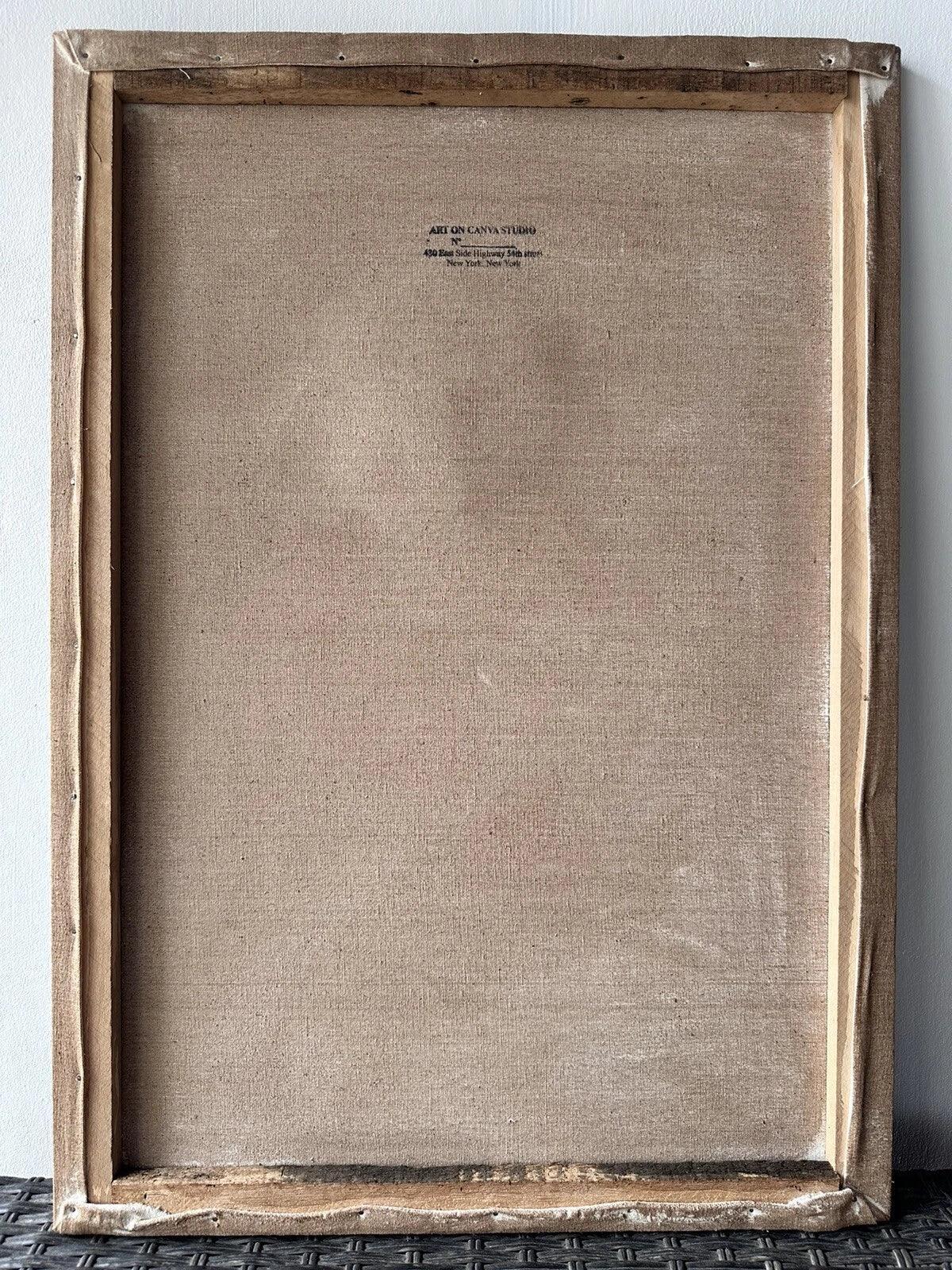 art-decoration-tableau-abstrait- peinture-huile-toile-scene-personnages-nue-d'après GEORGE CONDO - Kikooyou Art Gallery