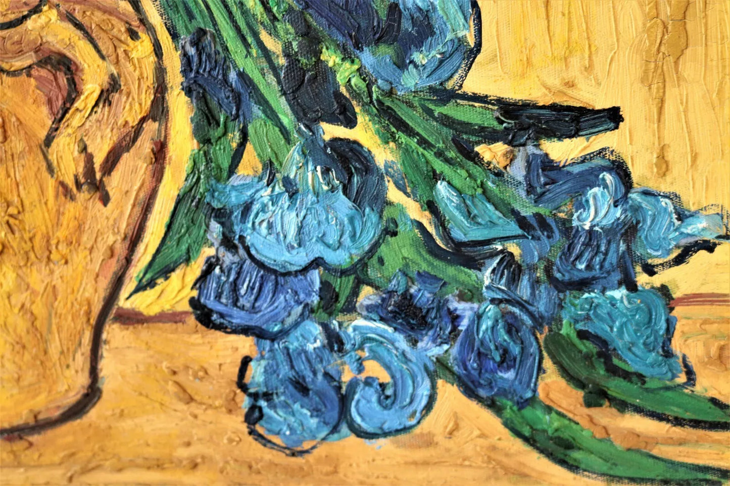 art-decoration-tableau-peinture-huile-toile-nature-morte-fleurs-iris-vase