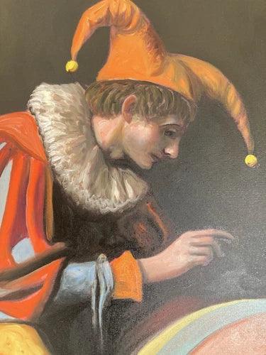 art-decoration-tableau-peinture-huile-toile-portrait-surrealisme-personnages-fou - Kikooyou Art Gallery