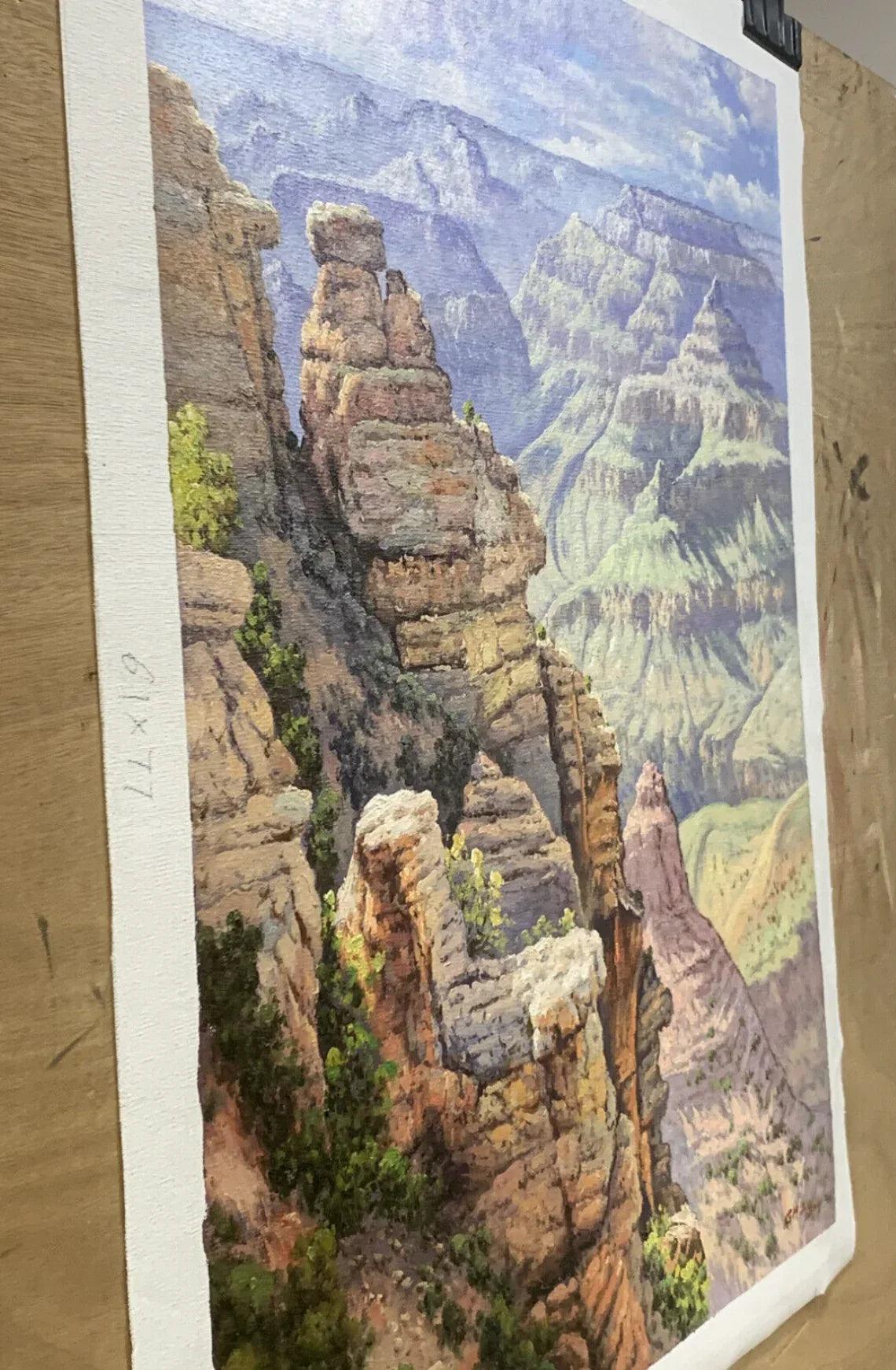 Reproduction d'art Gunnar Widforss Grand Canyon paysage peinture à l'huile - Kikooyou Art Gallery