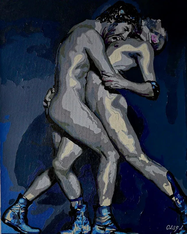 art érotique peinture huile sur toile hommes nus gay - Kikooyou Art Gallery