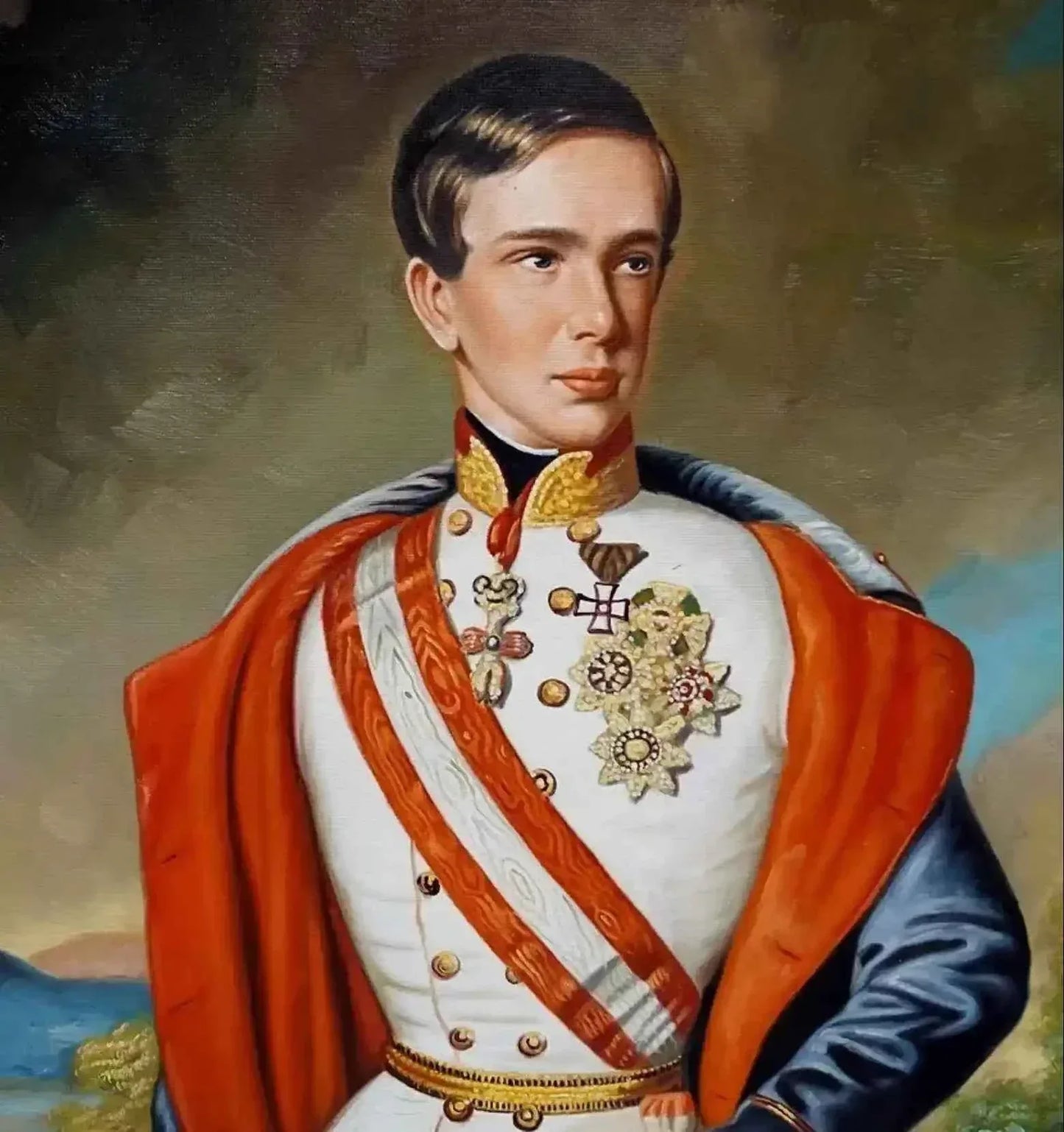 art-Peinture à l'huile empereur François-Joseph, Johann Ranzi Habsbourg - Kikooyou Art Gallery