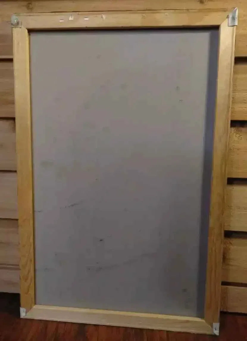 art-scène-feminin-femme-chapeau-jardin-peinture-huile-toile - Kikooyou Art Gallery