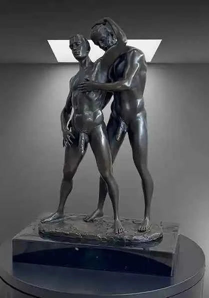 art-érotique-sexe-gay-hommes-statue-bronze